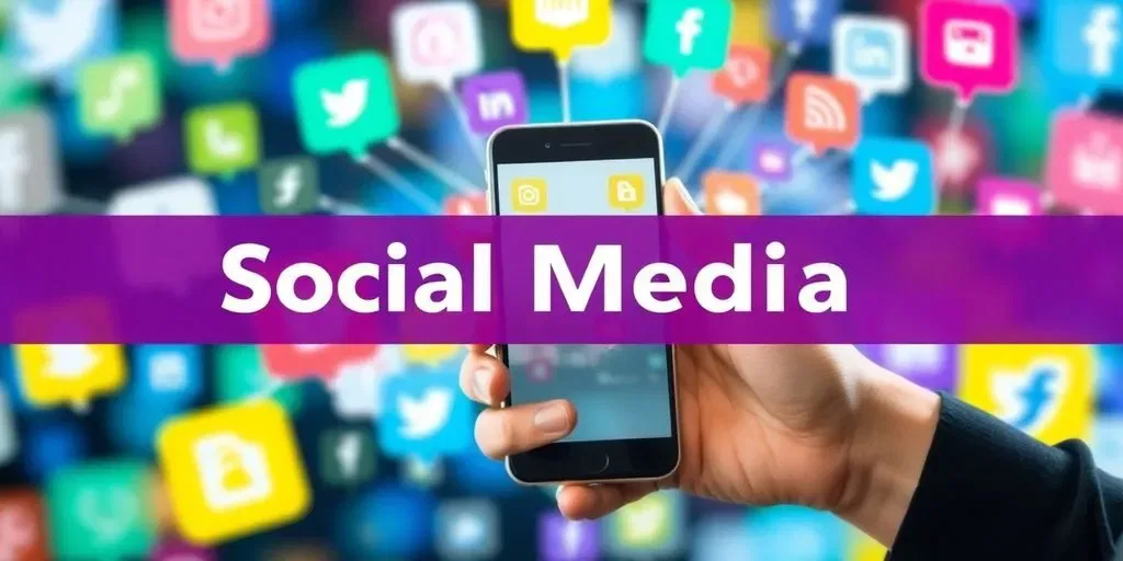 81bc9d7fthumbnail Een persoon die bezig is met sociale media op een smartphone.