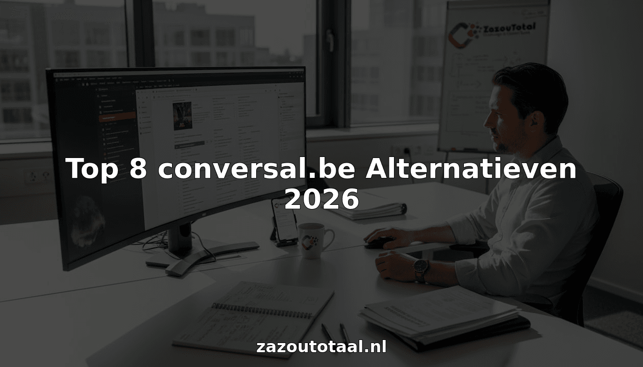 Een webontwikkelaar bekijkt een digitaal project op kantoor.