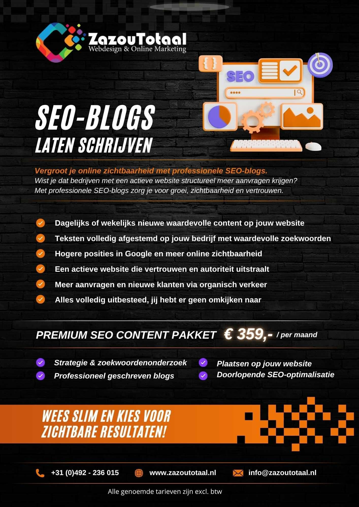 SEO blogs flyer